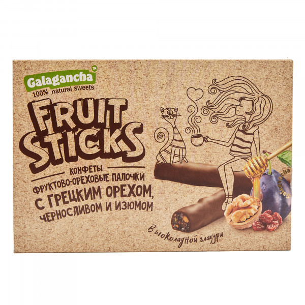 №2 Берестов КРАФТ Fruit Stiсks с черносливом и грецким орехом, 175г в Туапсе