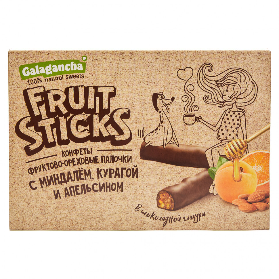  Берестов КРАФТ Fruit Stiсks с курагой и миндалем, 175г   в Туапсе