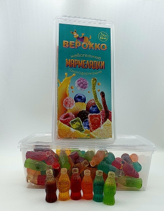  Жевательный мармелад Бутылочки МИКС, 250г      в Туапсе