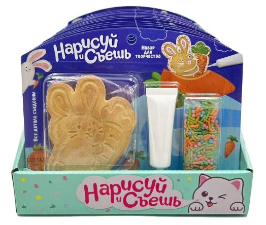 №3 Набор для творчества Нарисуй и съешь "Зайка" (блок 12шт 59г) в Туапсе