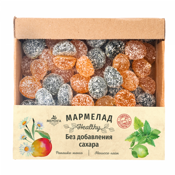 №1 Меренга Мармелад в кокосовой обсыпке Ромашка+Мелисса , 800г     в Туапсе