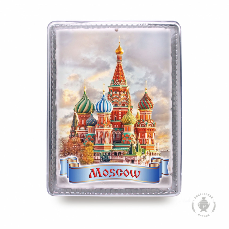  Пряник 600г MOSCOW с фотопечатью (в подарочной пластиковой упаковке)  в Туапсе