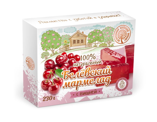 №2 Мармелад белевский "Вишня" 230г в Туапсе