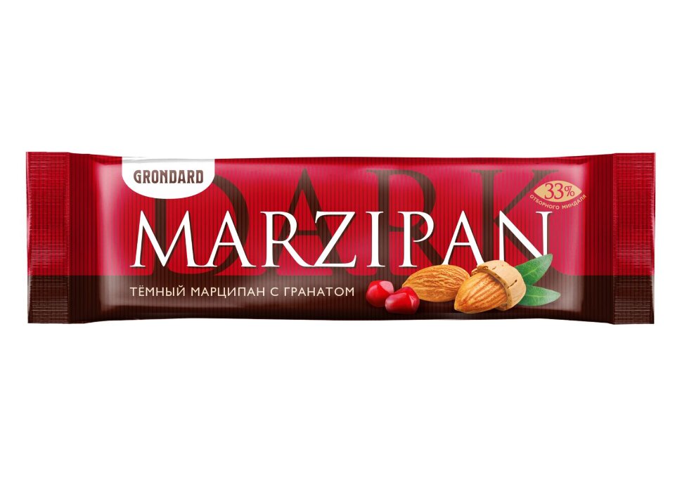  TM Grondard     (10973) Батончики глазированные Марципановые ГРАНАТ, (24шт по 50г)       в Туапсе