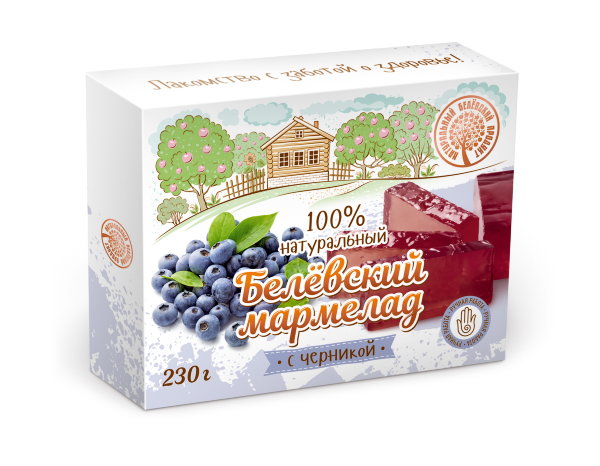 №2 Мармелад белевский "Черника" 230г в Туапсе