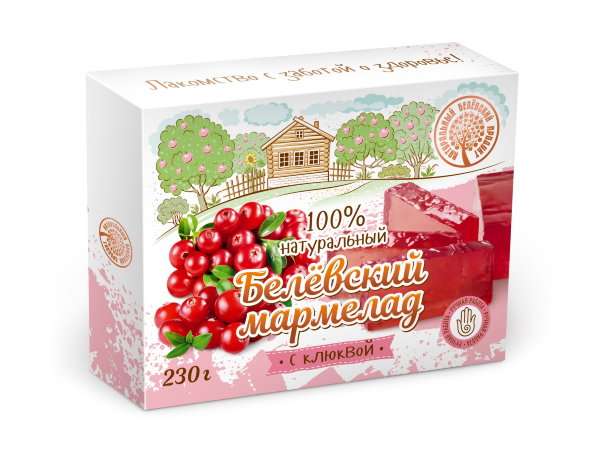 №2 Мармелад белевский "Клюква" 230г в Туапсе