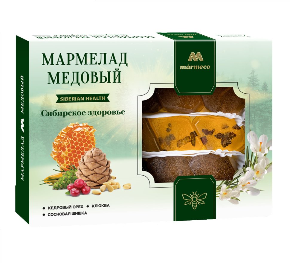  Мармелад медовый "Сибирское здоровье" без сахара 200г  в Туапсе