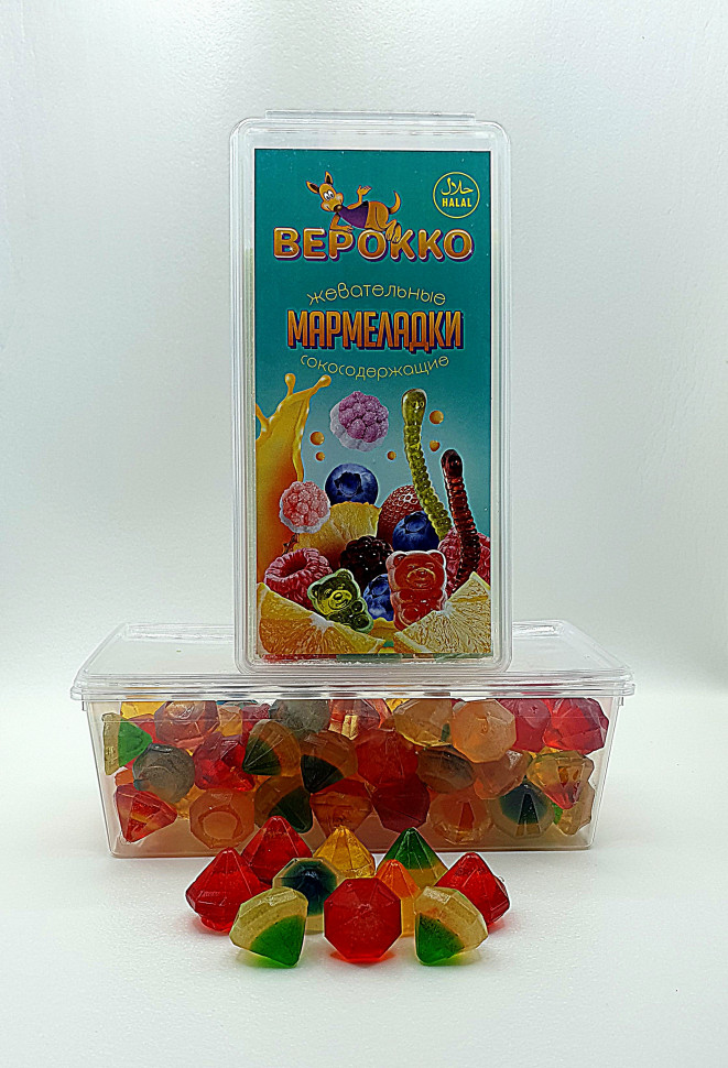  Жевательный мармелад Самоцветы, 250г      в Туапсе