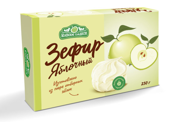 №2 Зефир белевский "Яблочный" 250г в Туапсе